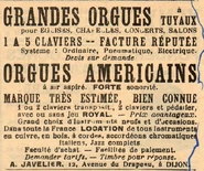 Publicité "L'ami du clergé" (1933)