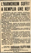 Publicité "l'ami du Clergé" 1933