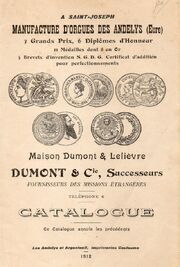 Catalogue Dumont & Cie