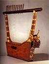 http://sumerianshakespeare.com/117701/117901.html (61 KB) 2600 - 2000 BCE - Royal lyre: Several lyres were found in the Royal Tombs of Ur, along with the bodies of the women who played them. (Modern-day Iraq)