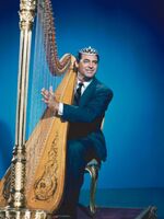 Cary Grant and harp