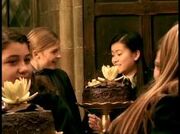 220px-Fleur DelaCour sitting beside Cho Chang at the Ravenclaw table 02