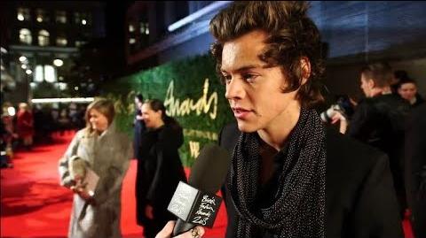 Harry Styles British Fashion Awards 2013 - Red Carpet Interview