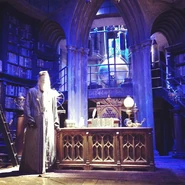 Humlesnurrs kontor avbildet fra Harry Potter Studio Tour.