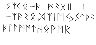 Szkoła Magii i Czarodziejstwa Flamethower napisane runicznie przez Soneę