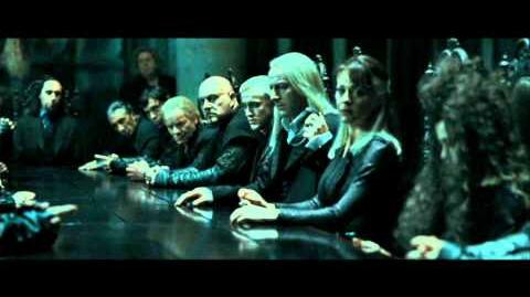 Harry Potter and the Deathly Hallows part 1 - the Death Eaters at Malfoy Manor part 1 (HD)
