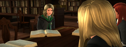 Kelly in the Hogwarts Library HM
