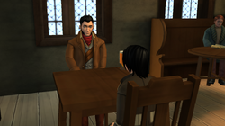 Jacob's sibling and Peregrine at the Three Broomsticks HM746