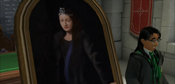 Rowena Ravenclaw's portrait in History of Magic HM65