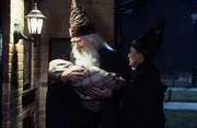 Minerva e Silente lasciano Harry ai Dursley
