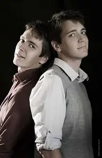 James and Oliver Phelps as teenagers