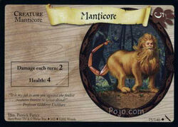 Manticore (Harry Potter Trading Card)