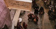 The Daily Prophet sign in Diagon Alley