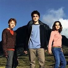 Trio Harry Potter Wiki Fandom Another version of the harry potter and the goblet of fire trio wallpaper that i did. trio harry potter wiki fandom