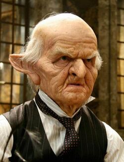 Gringotts goblin played by Andy Herd