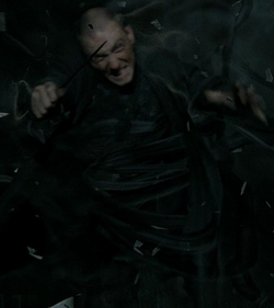 Unidentified Death Eater killed by Kingsley Shacklebolt
