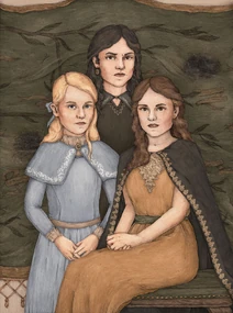 De drie dochters van Cygnus (v.l.n.r.): ,  en .