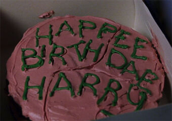 Harry Potter S Birthday Cake From Rubeus Hagrid Harry Potter Wiki Fandom