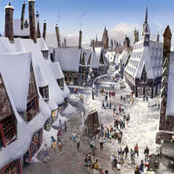 Hogsmeade villaggio che gli studenti possono visitare dal terzo anno in su.
