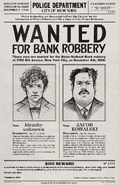 Wanted for Bank Robbery