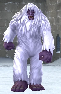 The yeti on Hogwarts grounds in the 
