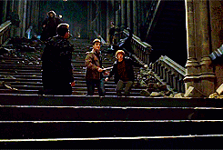 The Battle of Hogwarts in action