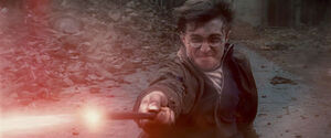 Harry disarms Tom