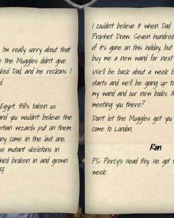 Lettre De Ron Weasley A Harry Potter 1993 Wiki Harry Potter Fandom Lettre De Ron Weasley A Harry Potter 1993 Wiki Harry Potter Fandom