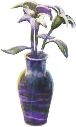 Brilliant Vase of Lilies WU