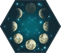 The different phases of the moon