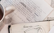 Portion of a version of the manuscript for Harry Potter and the Philosopher's Stone and of planning for The Casual Vacancy. Retrieved 19 December, 2014.