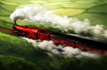 Harry Potter Hogwarts Train Express Paint By Numbers - Paint By Numbers
