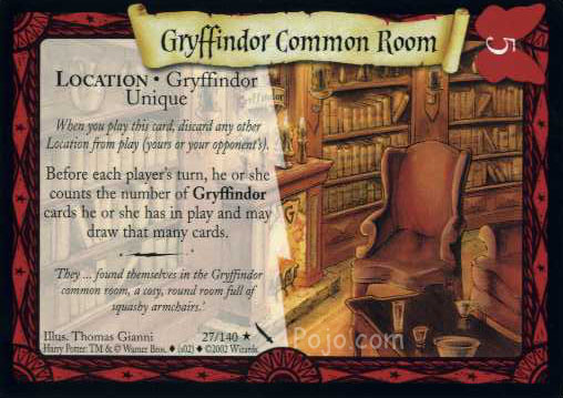 gryffindor common room sign