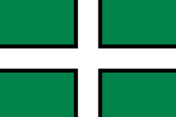 Flag of Devon, графство