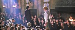Lockhart and Snape teaching the Duelling Club COSF