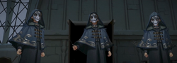 Boggarts in the form of masked wizards