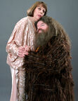 Olympe Maxime & Hagrid dressed for the Yule Ball