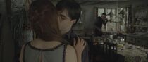 Harry & Ginny kissing - Kitchen