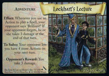 Lockhart's Lecture (Harry Potter Trading Card)