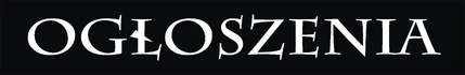 Ogłoszenia