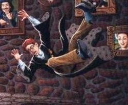 The Knockback Jinx in action