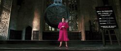 Umbridge overseeing exam