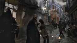 Death Eaters at Diagon Alley HBP