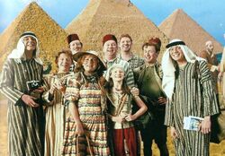 Weasley family Egypt holiday photograph