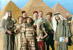 Weasley family Egypt holiday photograph