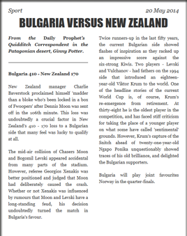 BulgariaVersusNewZealand