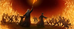 Feuerring gegen Inferi