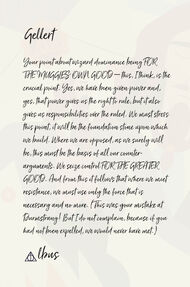 Albus Dumbledore's letter to Gellert Grindelwald