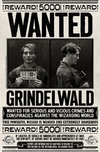 Gellert Grindelwald wanted poster SOD