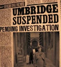 Статья об отстранении Амбридж от должности.